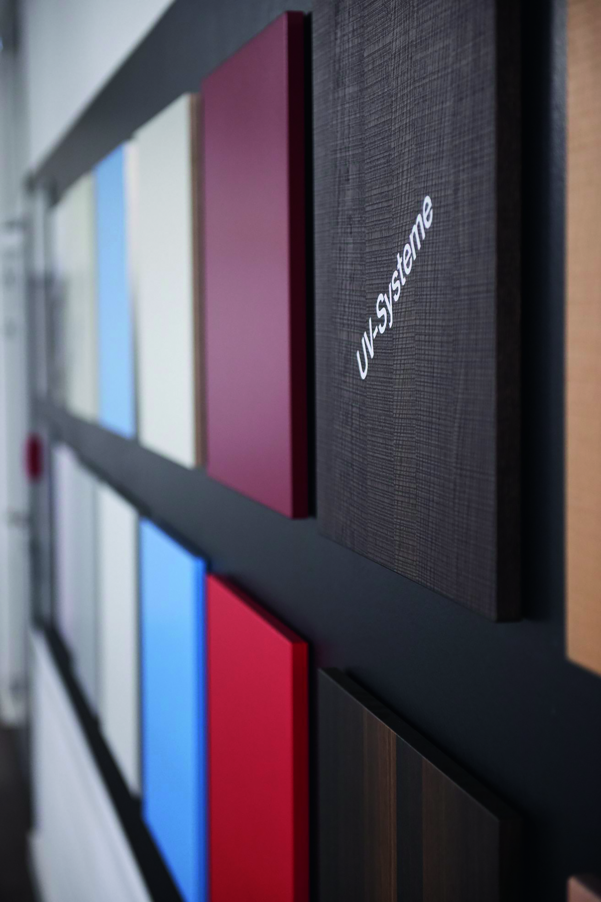 Sample wall Industrial Coatings Competence Centre 