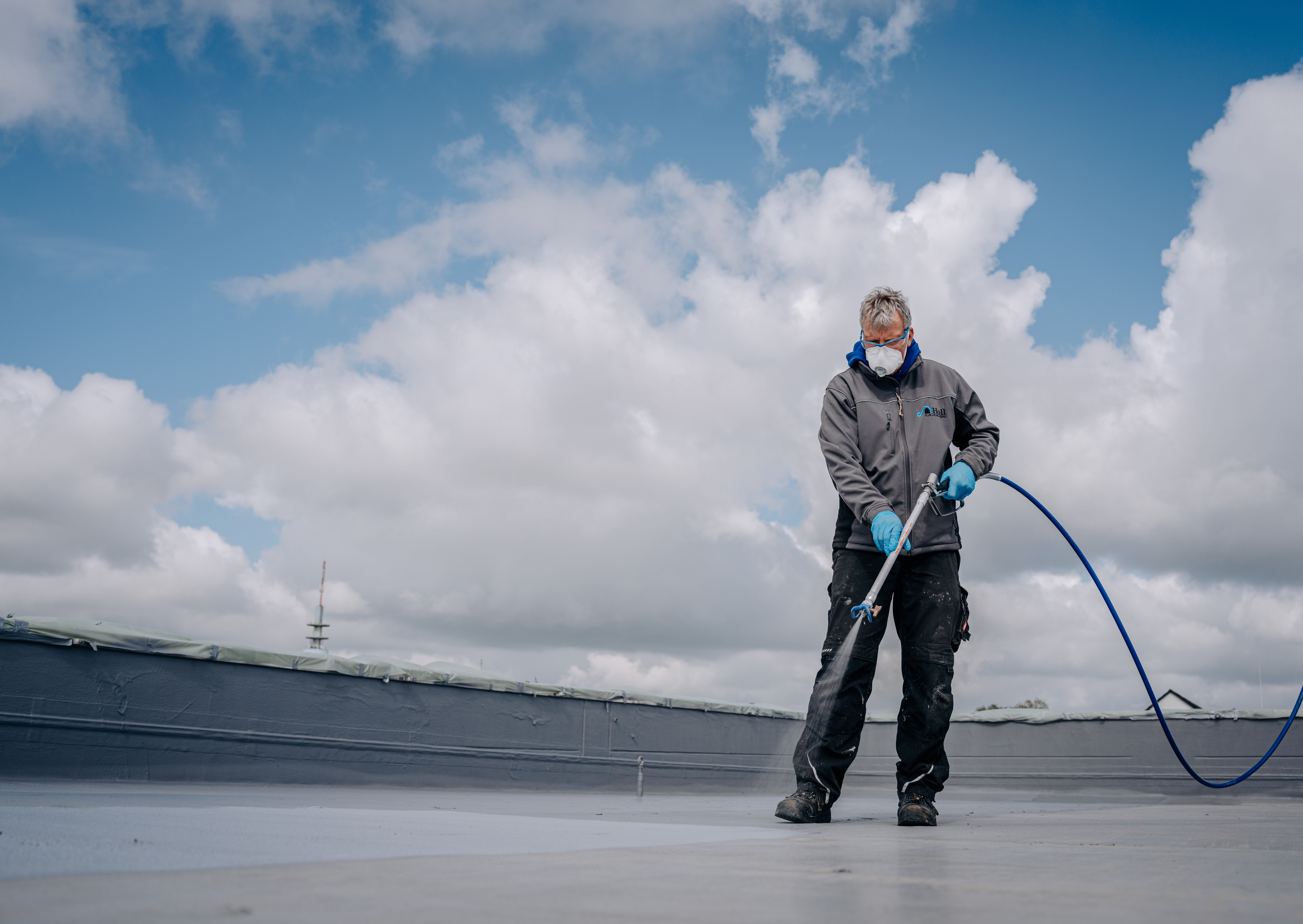 Flat roof shooting Edeka Velbert