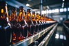 Food production process in a plant. Manufacturing beer