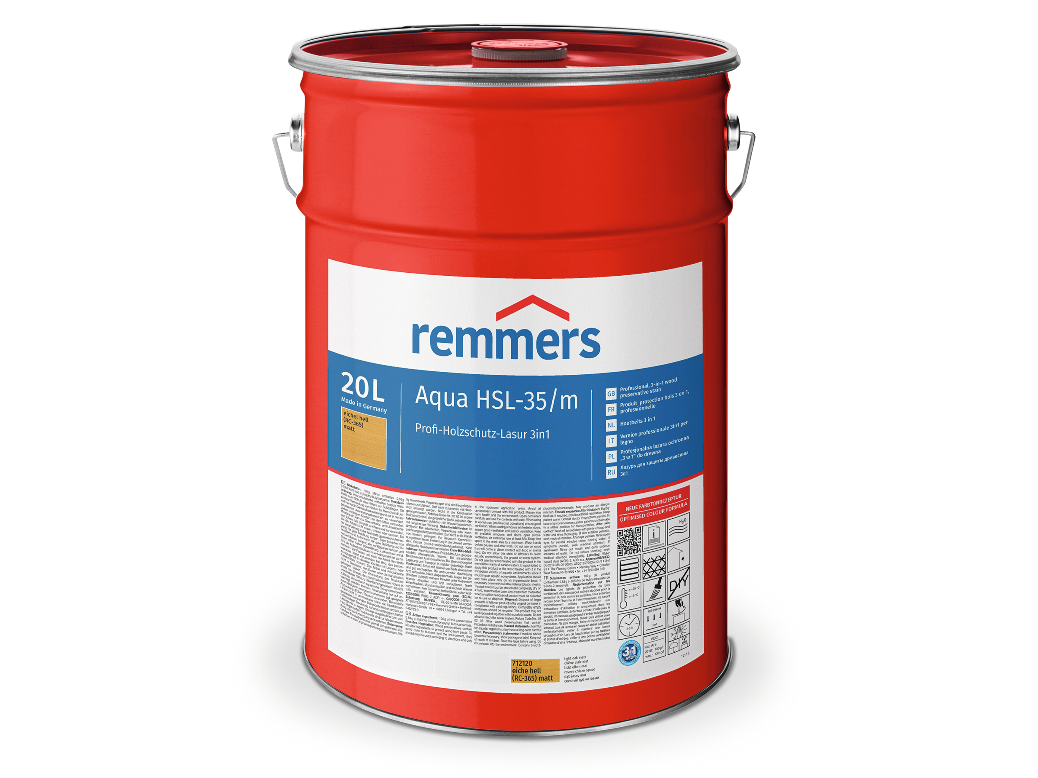 Aqua HSL-35/m-Profi-Holzschutz-Lasur 3in1