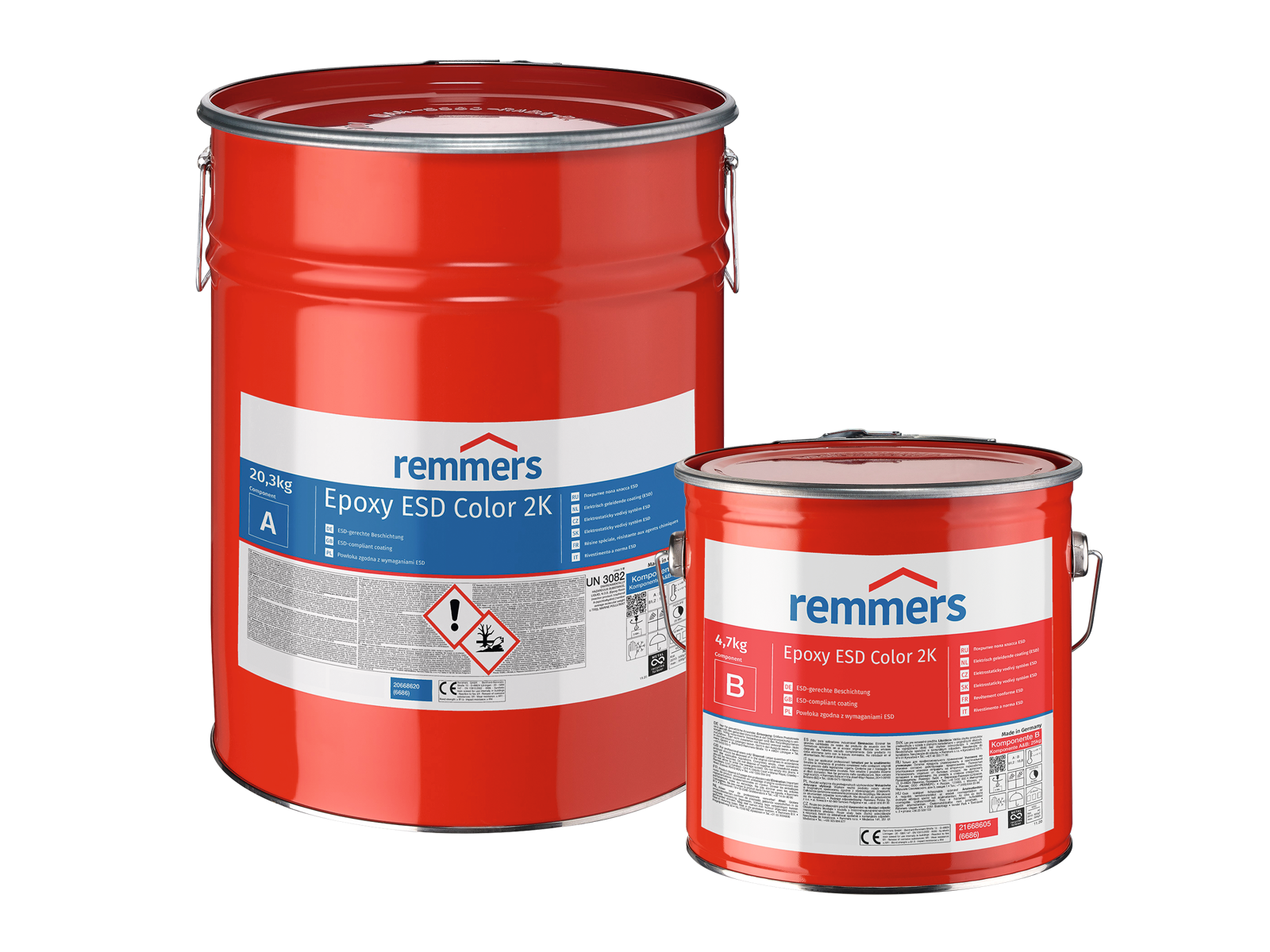 Epoxy ESD Color 2K Elektrisch geleidende coating... Remmers