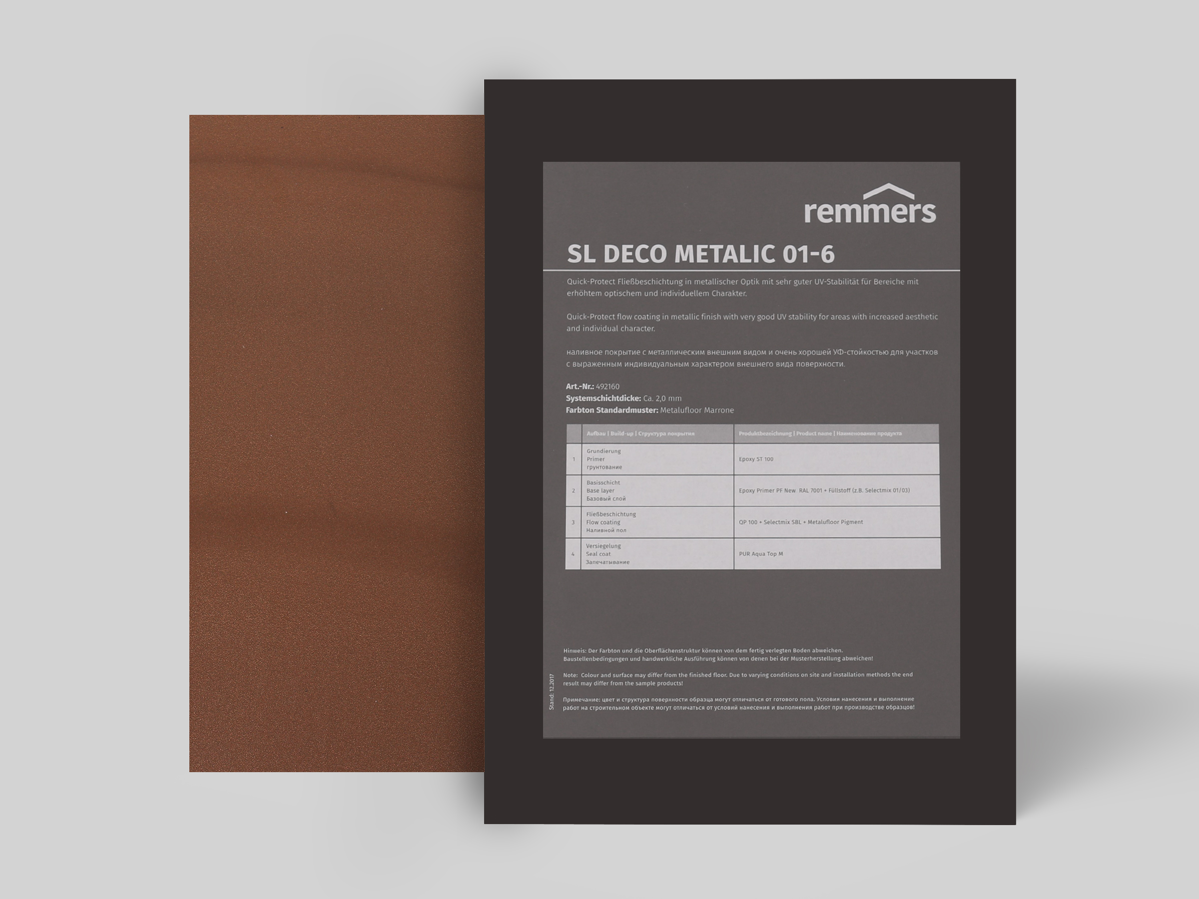 Sample board 10_SL_Deco_Metalic_01-6_Metalufloor_Marrone