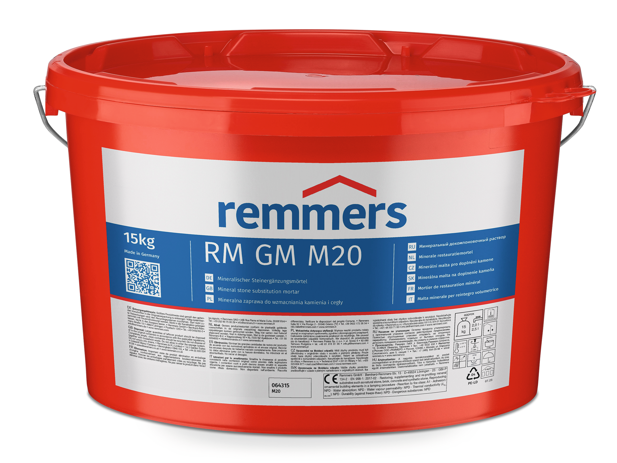 Gm Rm RM GM M20 – Restauriermörtel für mineralische Bauwerke | Remmers