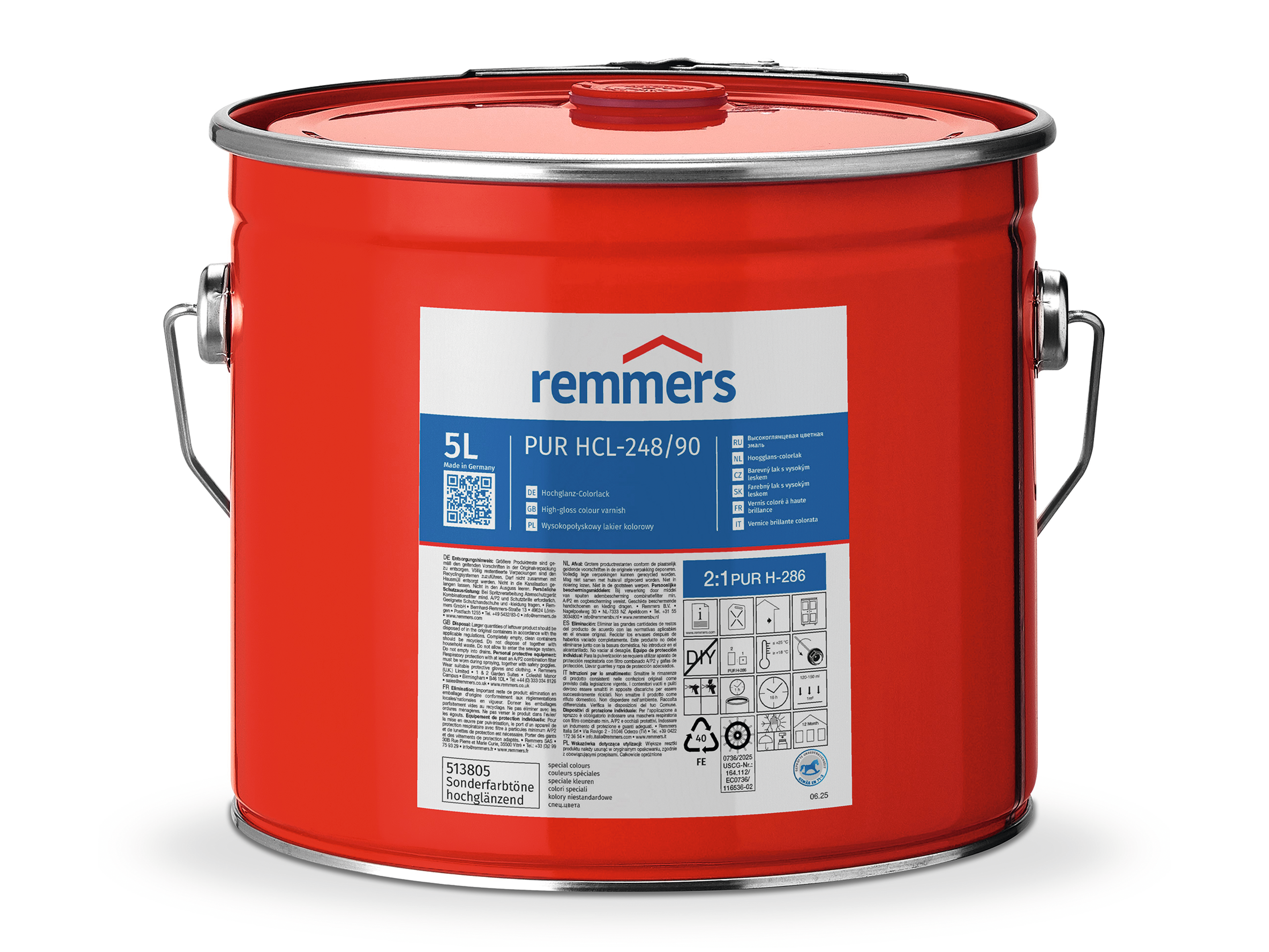 PUR HCL-248/90-Hochglanz-Colorlack