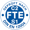 Button Geprüft nach C2 FTE S1