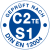 Button Geprüft nach C2 TE S1