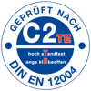 Button Geprüft nach C2 TE - hoch standfest lange klebeoffen Button Geprüft nach C2 TE - hoch standfest lange klebeoffen