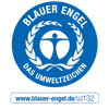 Button Der Blaue Engel das Umweltzeichen für ECO-Platten UZ 132