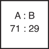 пропорция смешивания комп. A 71 : комп. B 29