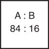 Proporcja mieszania komp. A 84 : komp. B 16