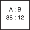 Mísící poměr Komp. A 88 : Komp. B 12