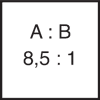 Proporcja mieszania komp. A 8,5 : komp. B 1