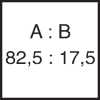 Mischungsverhältnis Komp. A 82,5 : Komp. B 17,5