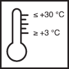 Teplota při zpracování min. 3 °C max. 30 °C