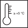 Verarbeitungstemperatur min. 5 °C 