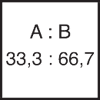 Mischungsverhältnis Komp. A 33,3 : Komp. B 66,7