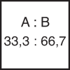 Mísící poměr Komp. A 33,3 : Komp. B 66,7