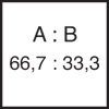 Mischungsverhältnis Komp. A 66,7 : Komp. B 33,3