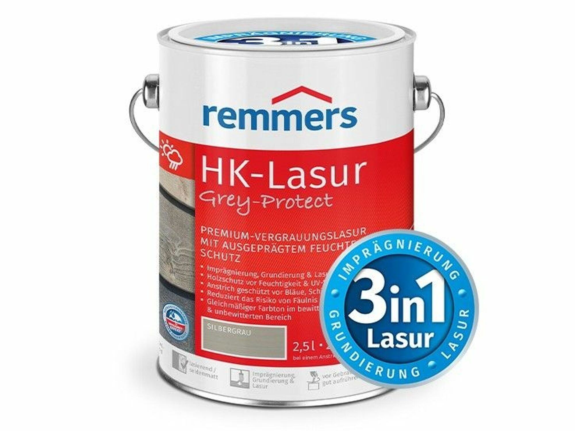 HK-Lasur 3in1 Grey-Protect : Premium-Vergrauungslasur | Remmers