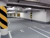 Subterranean garage with markings