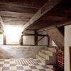 Cellar with wooden ceiling